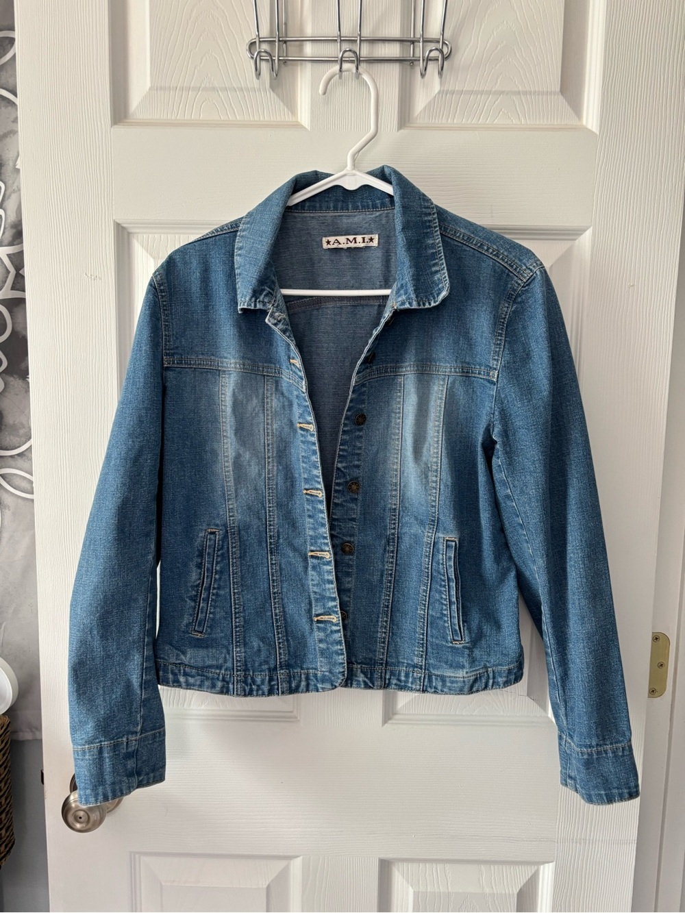 Ami Medium Blue Denim Jacket